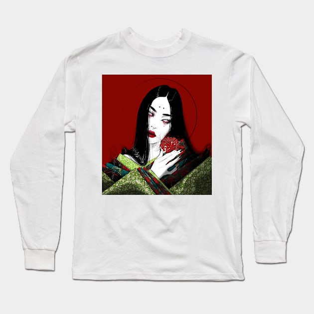 Spider Lily Long Sleeve T-Shirt by MaliceGhoul